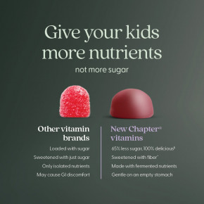 New Chapter, Детские мультивитаминные жевательные мармеладки, ягодно-цитрусовые, 60 жевательных таблеток в Москве - eco-herb.ru | фото