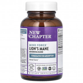 New Chapter, ежовик гребенчатый, 60 веганских капсул (Товар снят с продажи) в Москве - eco-herb.ru | фото