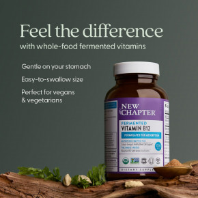 New Chapter, ферментированный витамин B12, 60 веганских таблеток в Москве - eco-herb.ru | фото