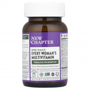 New Chapter, One Daily Every Woman's, мультивитамины, 48 вегетарианских таблеток в Москве - eco-herb.ru | фото