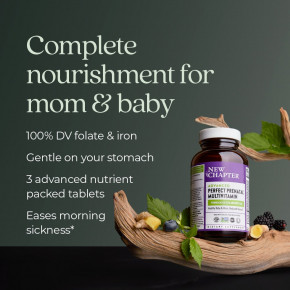New Chapter, Advanced Perfect Prenatal™, мультивитамины, 192 вегетарианских таблетки в Москве - eco-herb.ru | фото