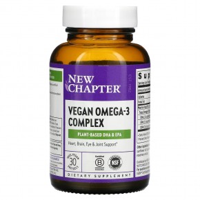 New Chapter, Vegan Omega-3, 30 веганских капсул в Москве - eco-herb.ru | фото