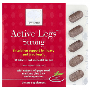 New Nordic, Active Legs™, Strong, 30 таблеток - описание | фото