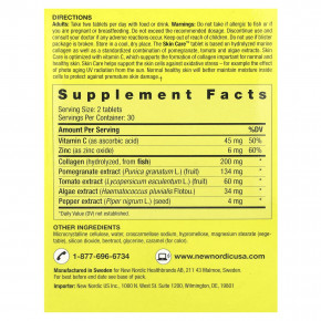 New Nordic, Skin Care™, коллаген, 60 таблеток в Москве - eco-herb.ru | фото