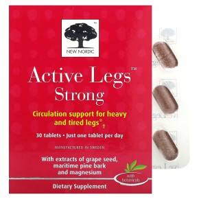 New Nordic, Active Legs Strong, 30 таблеток в Москве - eco-herb.ru | фото