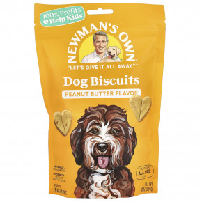 Newman's Own Organics, Dog Biscuits, арахисовая паста, 284 г (10 унций) - описание