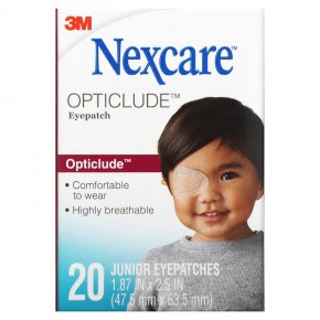 Nexcare, Opticlude Junior, патчи для глаз, 20 штук в Москве - eco-herb.ru | фото