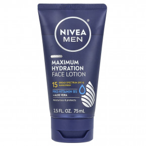 Nivea, Для мужчин, лосьон для максимального увлажнения лица, SPF 15, 75 мл (2,5 жидк. унц.) в Москве - eco-herb.ru | фото