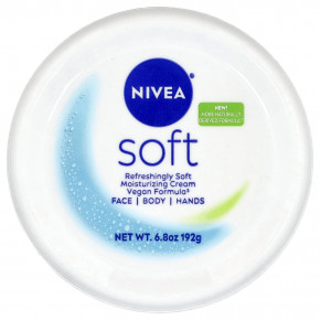 Nivea, Мягкий, освежающий мягкий увлажняющий крем, 192 г (6,8 унции) - описание | фото
