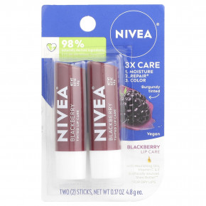 Nivea, Тонирующее средство для губ, ежевика, 2 пакетика, по 4,8 г (0,17 унции) в Москве - eco-herb.ru | изображение Nivea, Тонирующее средство для губ, ежевика, 2 пакетика, по 4,8 г (0,17 унции) в Москве - eco-herb.ru | фото