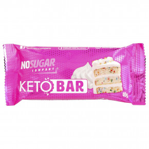 No Sugar Company, Keto Bar ™, праздничный торт, 12 батончиков, по 40 г в Москве - eco-herb.ru | фото