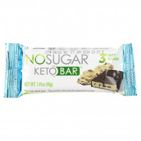 No Sugar Company, Keto Bar, тесто для печенья с шоколадной крошкой, 12 батончиков по 40 г (1,41 унции) в Москве - eco-herb.ru | фото