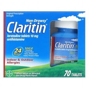 Claritin, Non-Drowsy, кларитин, 10 мг, 70 таблеток в Москве - eco-herb.ru | фото