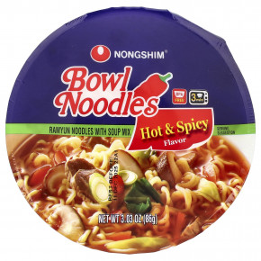 Nongshim, Bowl Noodles, лапша рамьюн со смесью для супа, острая и пряная, 86 г (3,03 унции) в Москве - eco-herb.ru | изображение Nongshim, Bowl Noodles, лапша рамьюн со смесью для супа, острая и пряная, 86 г (3,03 унции) в Москве - eco-herb.ru | фото