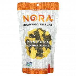 Nora Snacks, Seaweed Snacks, Tempura Original, 45,4 г (1,6 унции) - описание | фото