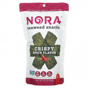 Nora Snacks, Снеки из морских водорослей, хрустящие, пряные, 32 г (1,13 унции) в Москве - eco-herb.ru | фото