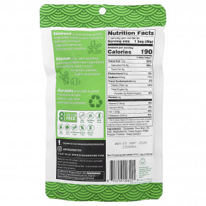 Nora Snacks, снеки с морскими водорослями, хрустящие, 28 г (1 унция) в Москве - eco-herb.ru | фото