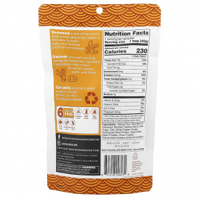 Nora Snacks, снеки с морскими водорослями, темпура, оригинальный вкус, 40 г (1,41 унции) в Москве - eco-herb.ru | фото