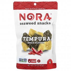 Nora Snacks, снеки с морскими водорослями, темпура, пряные, 40 г (1,41 унции) в Москве - eco-herb.ru | изображение Nora Snacks, снеки с морскими водорослями, темпура, пряные, 40 г (1,41 унции) в Москве - eco-herb.ru | фото