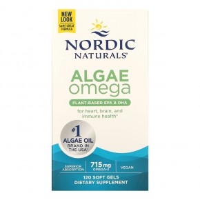 Nordic Naturals, Algae Omega, 120 мягких таблеток в Москве - eco-herb.ru | фото