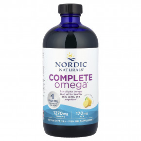 Nordic Naturals, Complete Omega ™, лимон, 473 мл (16 жидк. Унций) - описание | фото