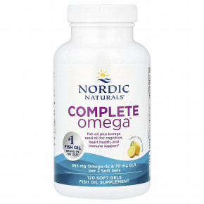 Nordic Naturals, Complete Omega™, со вкусом лимона, 120 капсул в Москве - eco-herb.ru | фото