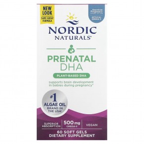 Nordic Naturals, ДГК для беременных, 250 мг, 60 мягких таблеток в Москве - eco-herb.ru | фото