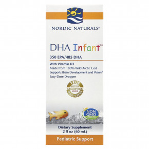 Nordic Naturals, DHA Infant™ с витамином D3, 60 мл (2 жидк. унции) в Москве - eco-herb.ru | фото