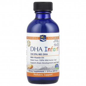 Nordic Naturals, DHA Infant™ с витамином D3, 60 мл (2 жидк. унции) в Москве - eco-herb.ru | фото