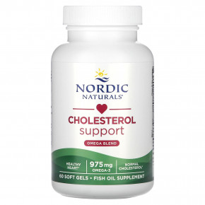 Nordic Naturals, добавка для поддержания уровня холестерина, омега-смесь, 975 мг, 60 капсул (325 мг в 1 капсуле) в Москве - eco-herb.ru | фото