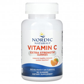Nordic Naturals, жевательные таблетки с витамином C, со вкусом мандарина, 60 жевательных таблеток (250 мг в 1 жевательной таблетке) - описание