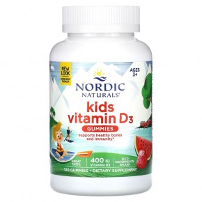Nordic Naturals, жевательный витамин D3, для детей от 3 лет, со вкусом арбуза, 400 МЕ, 120 жевательных таблеток в Москве - eco-herb.ru | фото