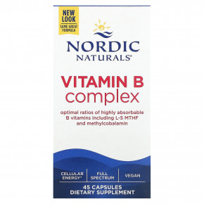 Nordic Naturals, Комплекс витаминов группы B, 45 капсул в Москве - eco-herb.ru | фото