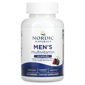 Nordic Naturals, Мультивитаминные жевательные мармеладки для мужчин, ягодное ассорти, 60 жевательных таблеток в Москве - eco-herb.ru | фото