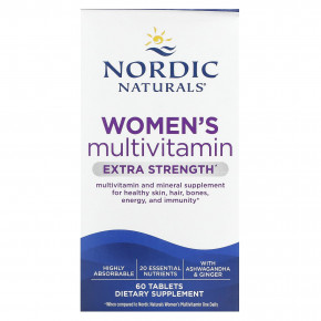 Nordic Naturals, Мультивитамины для женщин, с повышенной силой действия, 60 таблеток в Москве - eco-herb.ru | фото