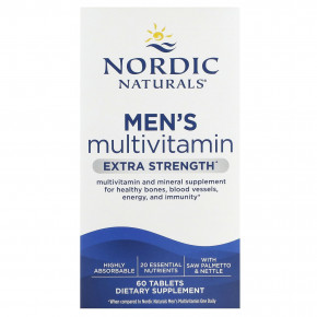 Nordic Naturals, Мультивитамины для мужчин, с повышенной силой действия, 60 таблеток в Москве - eco-herb.ru | фото