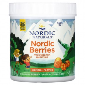 Nordic Naturals, Nordic Berries, мультивитаминные жевательные таблетки, для детей от 3 лет, оригинальный вкус, 120 жевательных таблеток в Москве - eco-herb.ru | фото