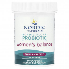 Nordic Naturals, Nordic Flora Probiotic, баланс для женщин, 30 капсул в Москве - eco-herb.ru | фото