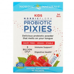 Nordic Naturals, Пробиотики для детей, для детей от 3 лет, ягодное ассорти, 30 пакетиков по 1 г (0,035 унции) в Москве - eco-herb.ru | фото