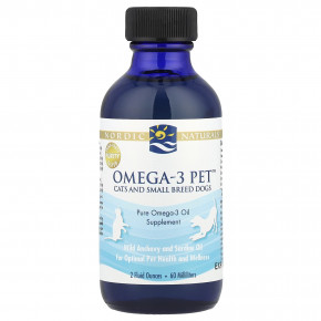 Nordic Naturals, Omega-3 Pet ™, для кошек и собак мелких пород, 60 мл (2 жидк. унц.) в Москве - eco-herb.ru | фото