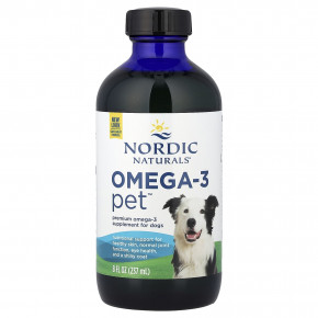 Nordic Naturals, Omega-3 Pet™, для собак, 237 мл (8 жидк. унций) - описание | фото