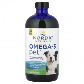 Nordic Naturals, Omega-3 Pet™, для собак, 473 мл (16 жидк. унций) - описание | фото