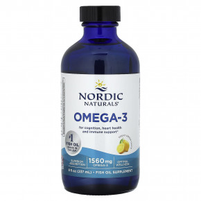 Nordic Naturals, омега-3, со вкусом лимона, 1560 мг, 237 мл (8 жидк. унций) - описание