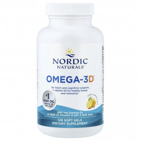 Nordic Naturals, Omega-3D™, омега-3 с витамином D, с лимонным вкусом, 120 капсул в Москве - eco-herb.ru | изображение Nordic Naturals, Omega-3D™, омега-3 с витамином D, с лимонным вкусом, 120 капсул в Москве - eco-herb.ru | фото