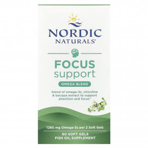 Nordic Naturals, Omega Focus, 1280 мг, 60 капсул (640 мг в 1 капсуле) в Москве - eco-herb.ru | фото