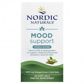 Nordic Naturals, Поддержка настроения, смесь омега, 60 мягких таблеток в Москве - eco-herb.ru | изображение Nordic Naturals, Поддержка настроения, смесь омега, 60 мягких таблеток в Москве - eco-herb.ru | фото