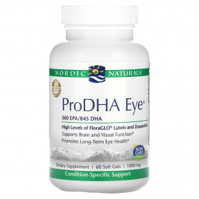 Nordic Naturals, ProDHA Eye®, 60 капсул - описание