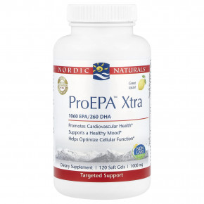 Nordic Naturals, ProEPA™ Xtra, лимон, 120 капсул - описание | фото