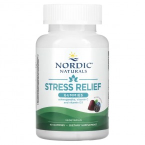 Nordic Naturals, Жевательные таблетки для снятия стресса, ягодное ассорти, 40 жевательных таблеток в Москве - eco-herb.ru | фото