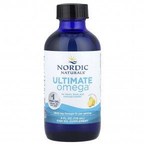 Nordic Naturals, Ultimate Omega®, с лимонным вкусом, 119 мл (4 жидк. унции) в Москве - eco-herb.ru | фото